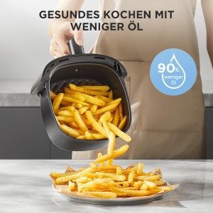 Friteuza cu aer cald Midea 2L, 1150W, neagra - Img 5