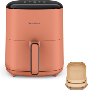 Friteuza cu aer cald Moulinex Easy Fry Pop EZ245TF0, 5 l, 10 programe, teracota - Img 1