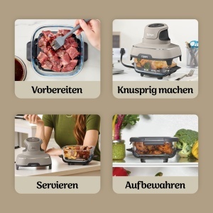 Friteuza cu aer cald Ninja CRISPi FN101EUST, 3.8L, 1700W, culoare Stein - Img 8