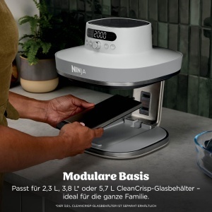 Friteuza cu aer cald Ninja CRISPi PRO XL, 5.7L, 2050W, alba - Img 5