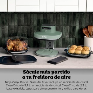 Friteuza cu aer cald Ninja CRISPi PRO XL, 5.7L, 2050W, Moosgrun - Img 4