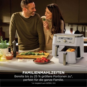 Friteuza cu aer cald Ninja Dual Zone, 9,5 L, 6-in-1, Stone Gold - Img 6