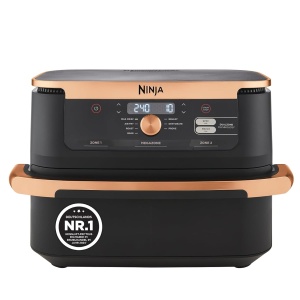 Friteuza cu aer cald Ninja Foodi FlexDrawer AF500EUCP, 10.4L, Negru Cupru