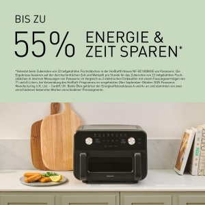 Friteuza cu aer cald Panasonic NF-BC1000 Flex 96L Functie abur Negru - Img 6