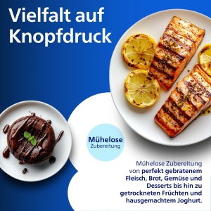 Friteuza cu aer cald Philips 5000 Megabasket, 9.5L, Argintie - Img 10