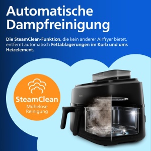 Friteuza cu aer cald Philips Steam Airfryer 5000 Series, 9L, cu functie de abur - Img 9