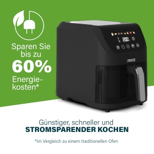 Friteuza cu aer cald Princess Slim 5,5L - 1500W - Design compact - Img 4