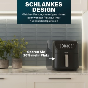 Friteuza cu aer cald Princess SlimFry 182256, 8 L, 2000 W, Negru - Img 4