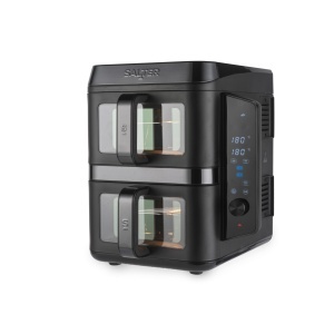 Friteuza cu aer cald Salter VertiCook View 9L 12 functii 2 cosuri de 45L PFAS-free