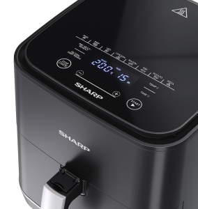 Friteuza cu aer cald SHARP AF-GS552AE-B 5.5L cu control digital - functie de afisaj tactil, 8 programe, 1650W, negru, coacere fara ulei - Img 3