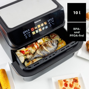 Friteuza cu aer cald Taurus Air Fry Grill 10L, 2800W, 10 programe - Img 4