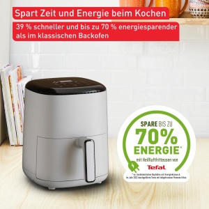 Friteuza cu aer cald Tefal Easy Fry Compact 3L, design compact, economie de energie - Img 4