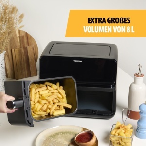 Friteuza cu aer cald Tristar FR-9026, 8L, 2700W, Negru - Img 3