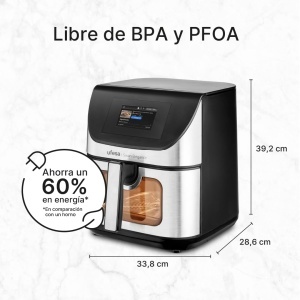 Friteuza cu aer cald Ufesa 75L 2200W Display digital 43 si tehnologie Air Pulse Ultra 360oC - Img 5