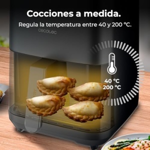 Friteuza cu aer Cecotec fara ulei - 4L - Placa de gratar - Grill - Elemente duble de incalzire - Friteuza cu aer CecofryGrill Duoheat 4000 1900W parti - Img 12