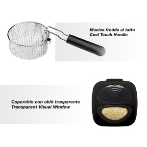 Friteuza electrica Beper P101FRI100, 1 l, 950 W, negru - Img 4
