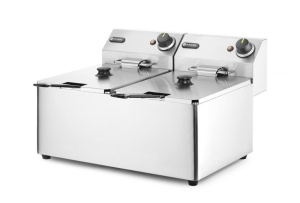 Friteuza profesionala Hendi 2x8L 7000W Inox temperatura reglabila - Img 3