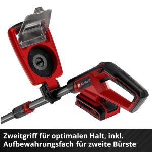 Fugeni curatator cu acumulator Einhell GE-CC 18110 Li E-Solo, 18V, cu 2 perii - Img 9