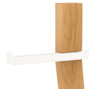 Garnitura WC Relaxdays, 78.5 x 23 x 18 cm, AlbNatural, Metal si Lemn - Img 5