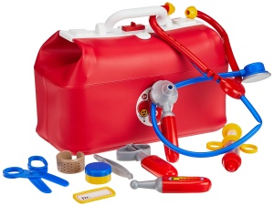 Geanta de doctor Theo Klein 4647 cu instrumente medicale pentru copii, 27x14.5x18 cm - Img 2