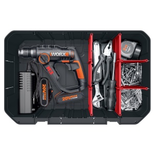 Geanta de scule WORX WA0071 Negru din plastic robust fara continut - Img 4