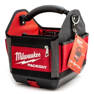 Geanta de unelte Milwaukee PACKOUT 4932464084, 25 cm, rosie, rezistenta la apa