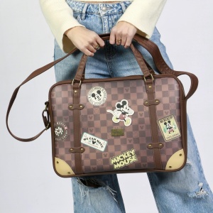 Geanta laptop Disney Micky Maus, maro, 42 x 30 cm, cu curea si manere - Img 2