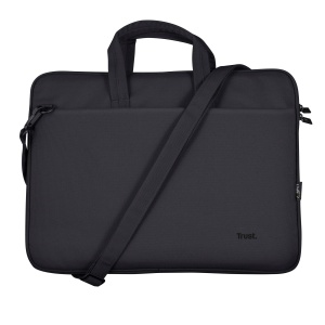 Geanta laptop Trust Bologna Slim, 16 inch, neagra, din material reciclat - Img 9