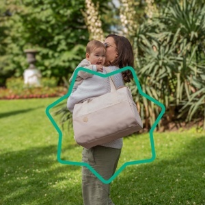 Geanta multifunctionala Badabulle Pocketstyle 23L crem accesorii incluse - Img 3
