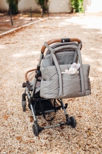 Geanta multifunctionala BEABA Paris Puffy 25L sistem prindere carucior culoare maro - Img 5