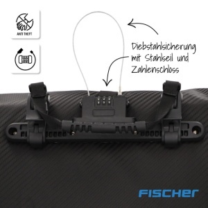 Geanta pentru bicicleta FISCHER PLUS Terra, 23 litri, impermeabila, neagra - Img 3