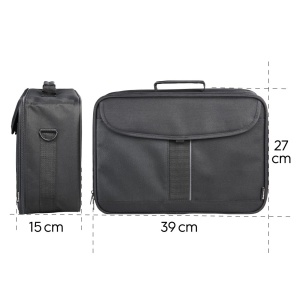Geanta proiector Hama Sportsline mare (geanta proiector dimensiune L, 27 x 39 x 15 cm pentru proiector Acer, BenQ, Epson, LG, Optoma) Negru - Img 5