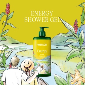 Gel de dus Weleda Aroma Shower Energy XXL 750 ml vegan cu pompa - Img 2