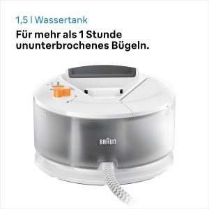 Generator de abur Braun CareStyle Compact IS 2132 WH - Fier de calcat cu abur cu talpa FreeGlide 3D, abur vertical, 2400 wati, presiune pompa 5,5 bari, explozie de abur 400 g/min, rezervor mare de apa de 1,5 l, alb - Img 6