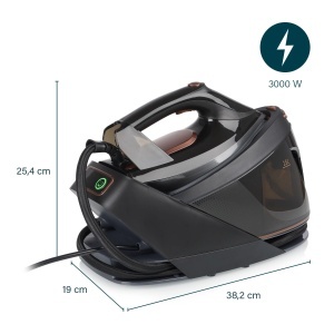 Generator de abur Princess 3000 W presiune de abur de 75 bari rezervor de apa detasabil de 15 l talpa ceramica abur continuu de 70 gmin explozie de ab - Img 2