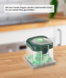 Genius Nicer Dicer Chef Speed Slicer Feliator reglabil incl. buncar la indemana (2 bucati) - pentru taierea feliilor subtiri (1-5mm) - Feliator de castraveti Feliator de legume Feliator de legume, verde - Img 3