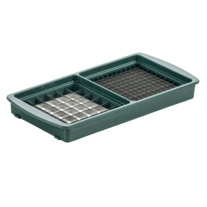 Genius Nicer Dicer Plus | 14 bucati | Feliator de fructe si legume | NOU, 26,5 x 9 x 13 cm, plastic, otel inoxidabil - Img 4