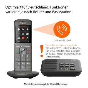 Gigaset CL660A Telefon Dect fara fir cu robot telefonic si ecran color TFT mare, metal antracit, cutie 200 [versiunea germana] - Img 2