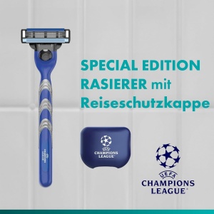 Gillette Mach3 Standard Rasierer UEFA Champions League Editie Speciala 3 Lame Reusesc - Img 8