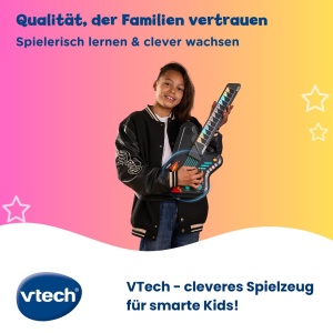 Gitara electrica interactiva VTech Kidi Guitar Superstar cu LED-uri - Img 6