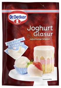 Glazura de Iaurt Dr. Oetker 150g - Gust Fin si Acidulat pentru Prajituri si Deserturi