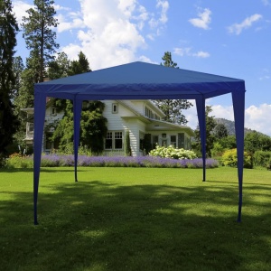 Gradina Vida Pop Up Foisor 3x3m Marquee Marquee Marquee Acoperis de gradina in aer liber Impermeabil cu geanta de transport, albastru - Img 3