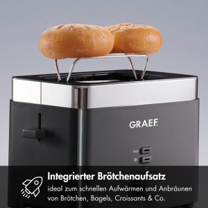 GRAEF. 2-Prajitor de paine Scheiben TO 62, schwarz - Img 6