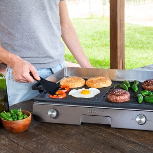 Gratar electric Cecotec PerfectRoast 3000 Inox, 3000 W, suprafata mixta, termostat reglabil - Img 2