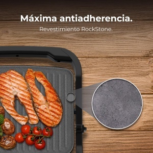 Gratar electric Cecotec RocknGrill 2000, 2000W, deschidere 180, antiaderent - Img 10