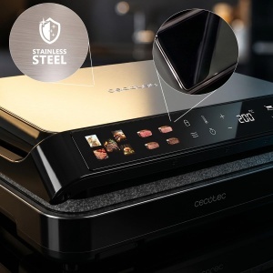 Gratar electric Cecotec RocknGrill 2000 PerfectCook, 2000 W, 30x23 cm, inox - Img 9