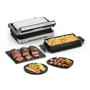 Gratar electric Tefal OptiGrill 4in1 XL GC784D10 12 programe functie cuptor antiaderent
