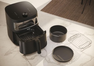 Gratar metalic pentru Friteuza cu aer cald Haier Serie 5, din otel inoxidabil, cu doua niveluri - Img 2