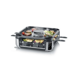 Gratar Raclette Severin RG 2350 Negru 1900W Filtru Integrat Fara Fum