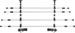 Gratier auto TRIXIE ajustabila, latime 96-163 cm, inaltime 34-48 cm, argintieneagra